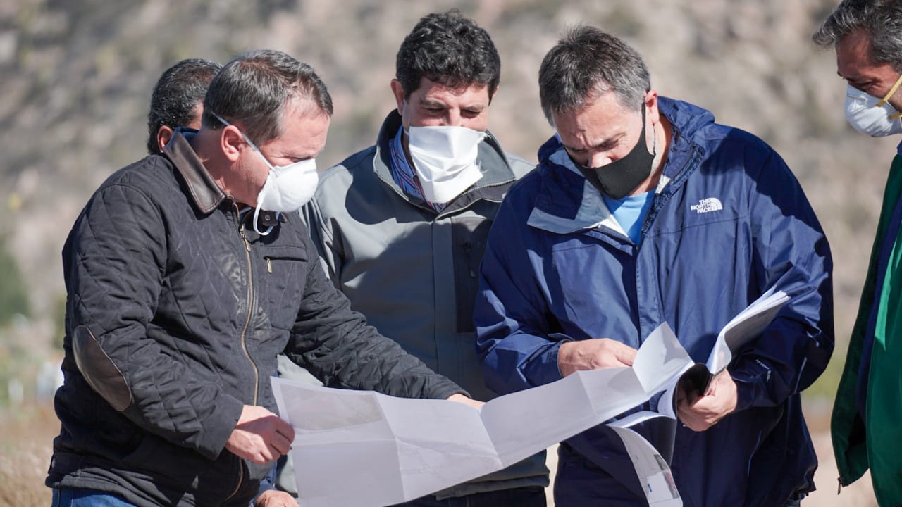 El ministro Puy Soria junto al intendente Brizuela y Doria y el ministro Rejal